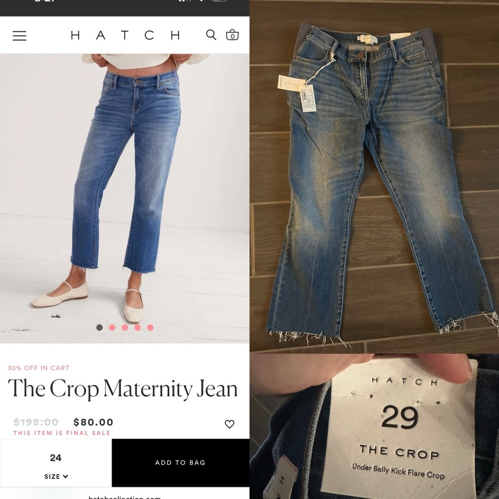 Hatch maternity jeans
